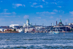 Skyline von Helsinki (Helsinki) mit Dom und Uspenski-Kathedrale