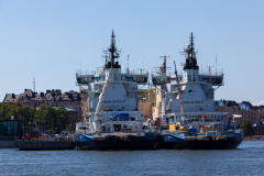 Finnische Eisbrecher im Sommerurlaub